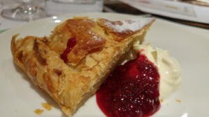 Almond Pithivier and Raspberry jam