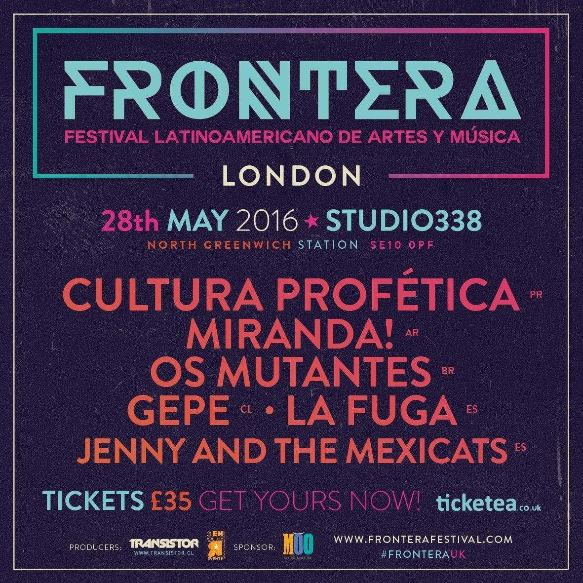 Frontera Festival – 28th May – Latin Music comes to London